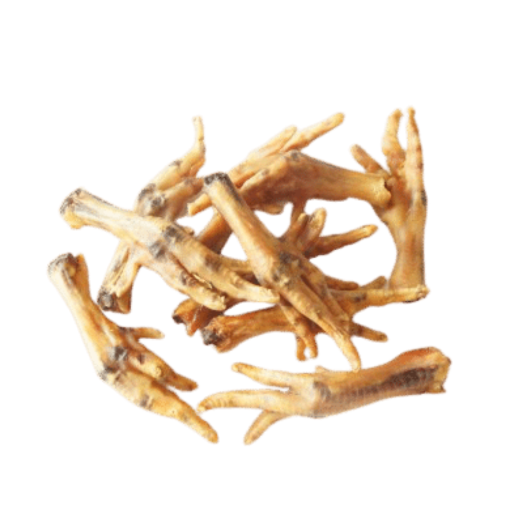 Oven dehydrated chicken top feet for dogs